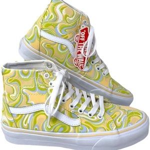 Psychedelic, VANS, hightop sneakers!!